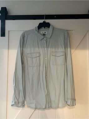 Light Blue women’s Button-Up Shirt Jacket